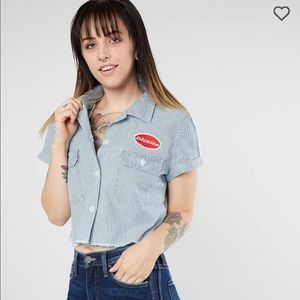 Dickies cropped work shirt